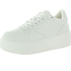 Steve Madden White Rocket Platform Sneakers